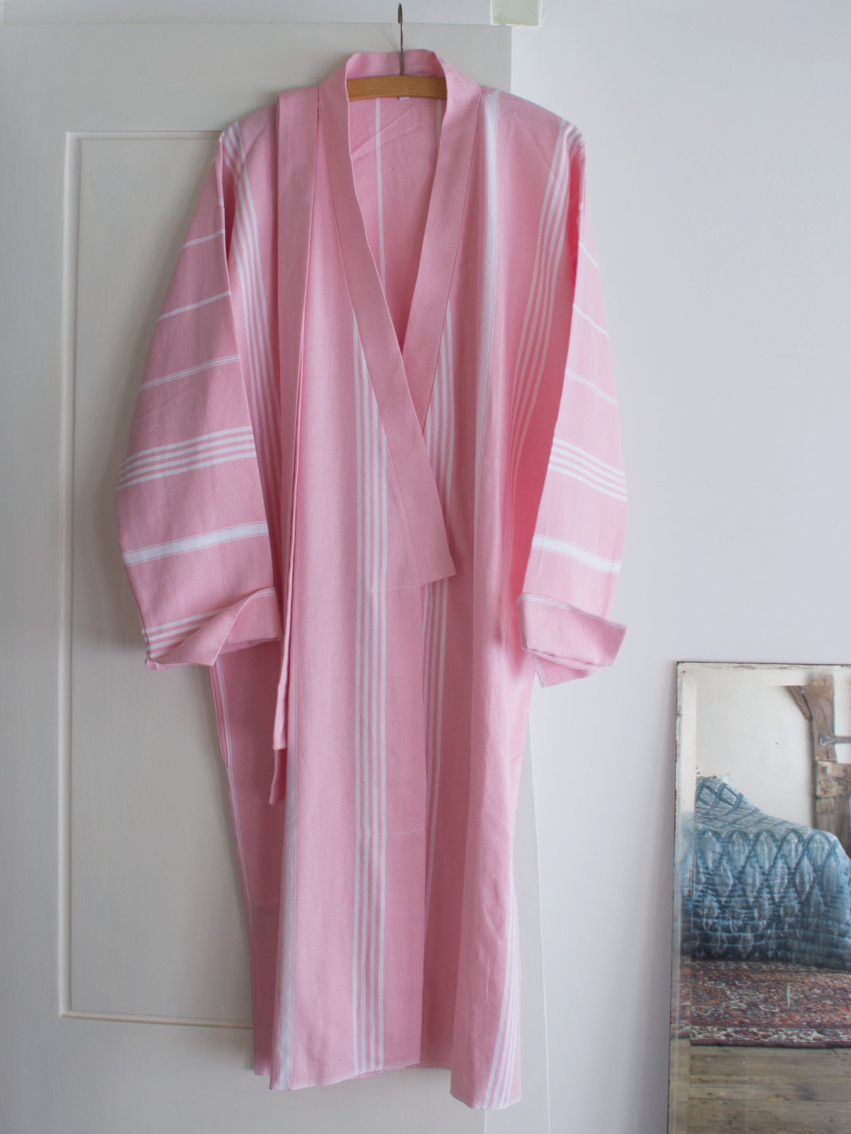 hammam bathrobe size M, powder pink